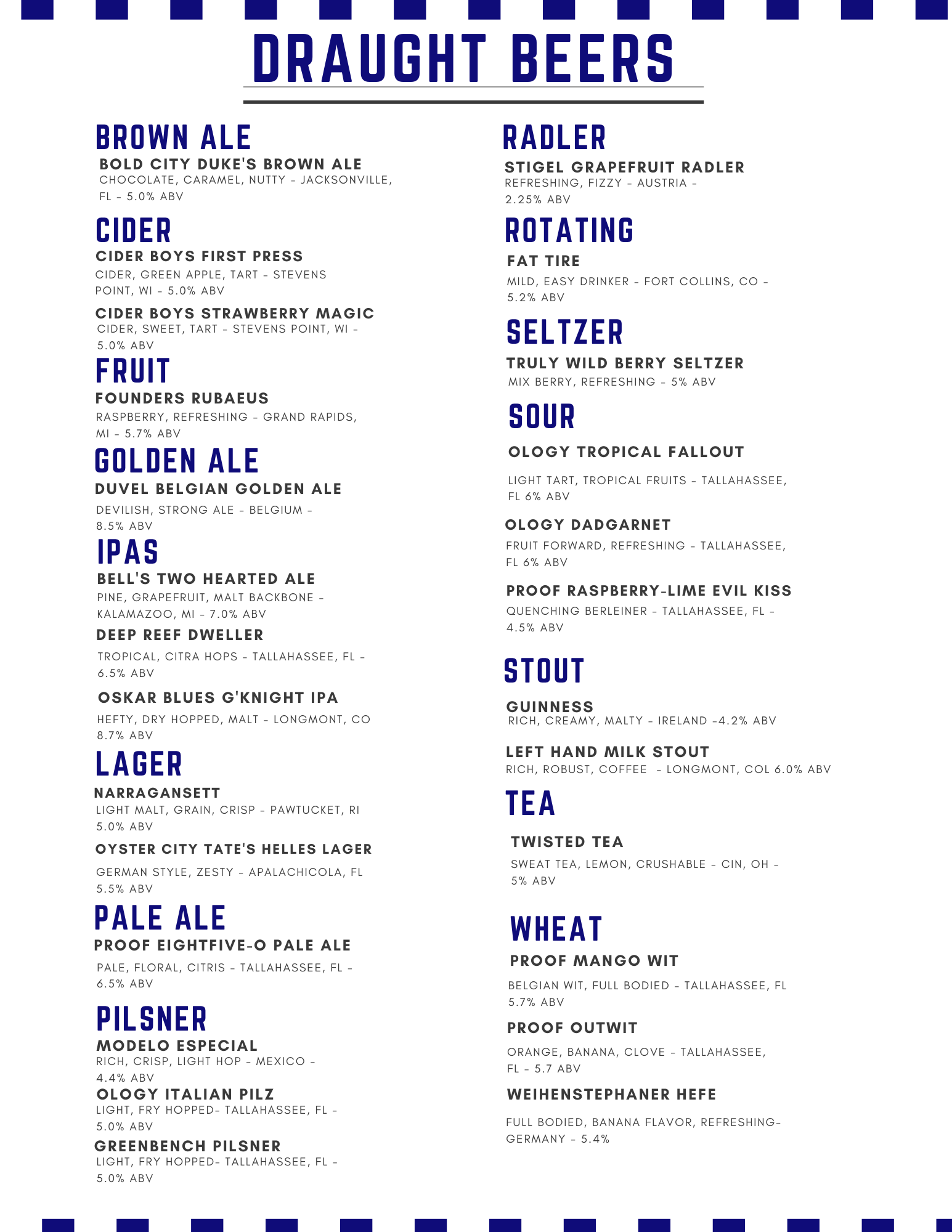 Lunch & Dinner Menu, page