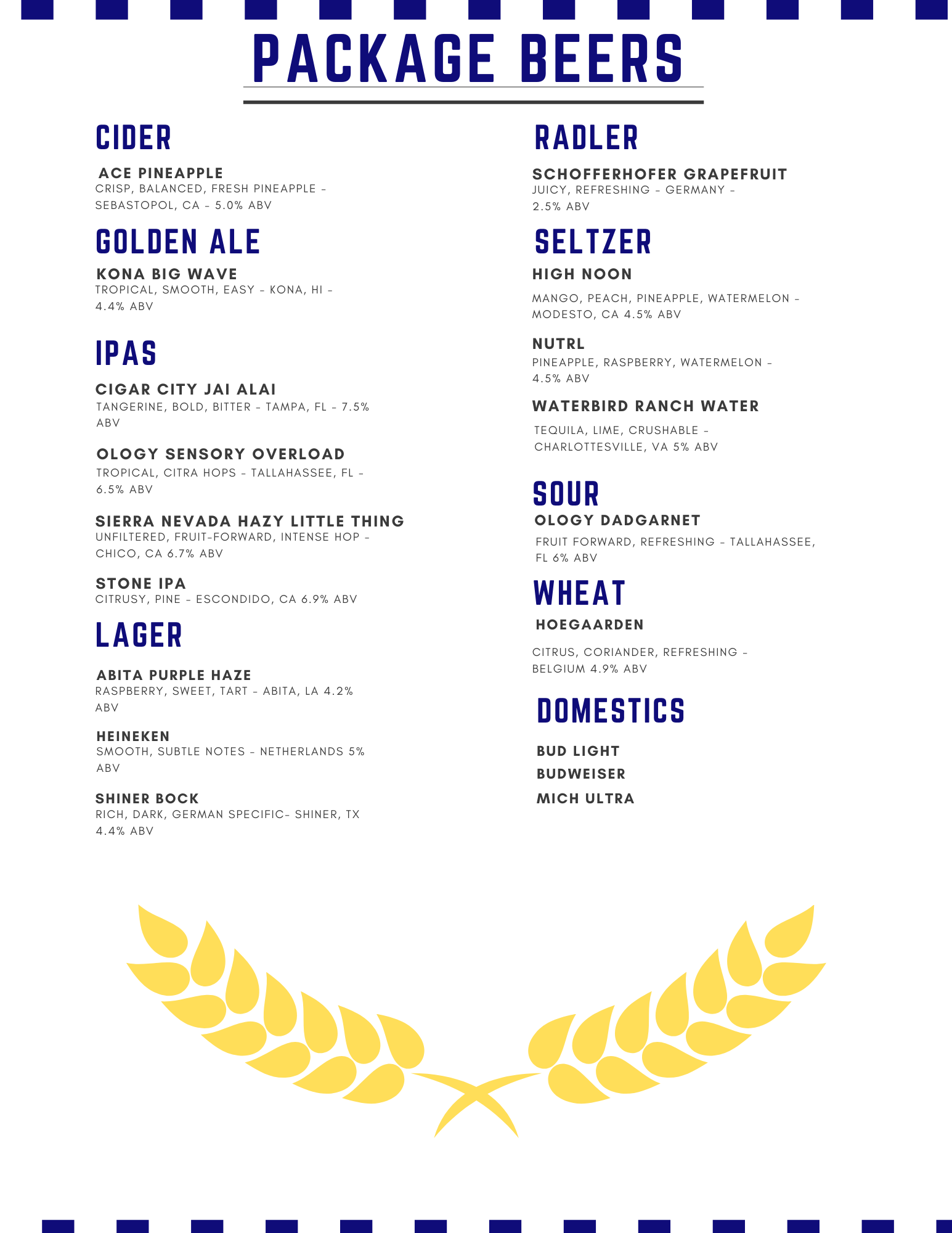 Lunch & Dinner Menu, page